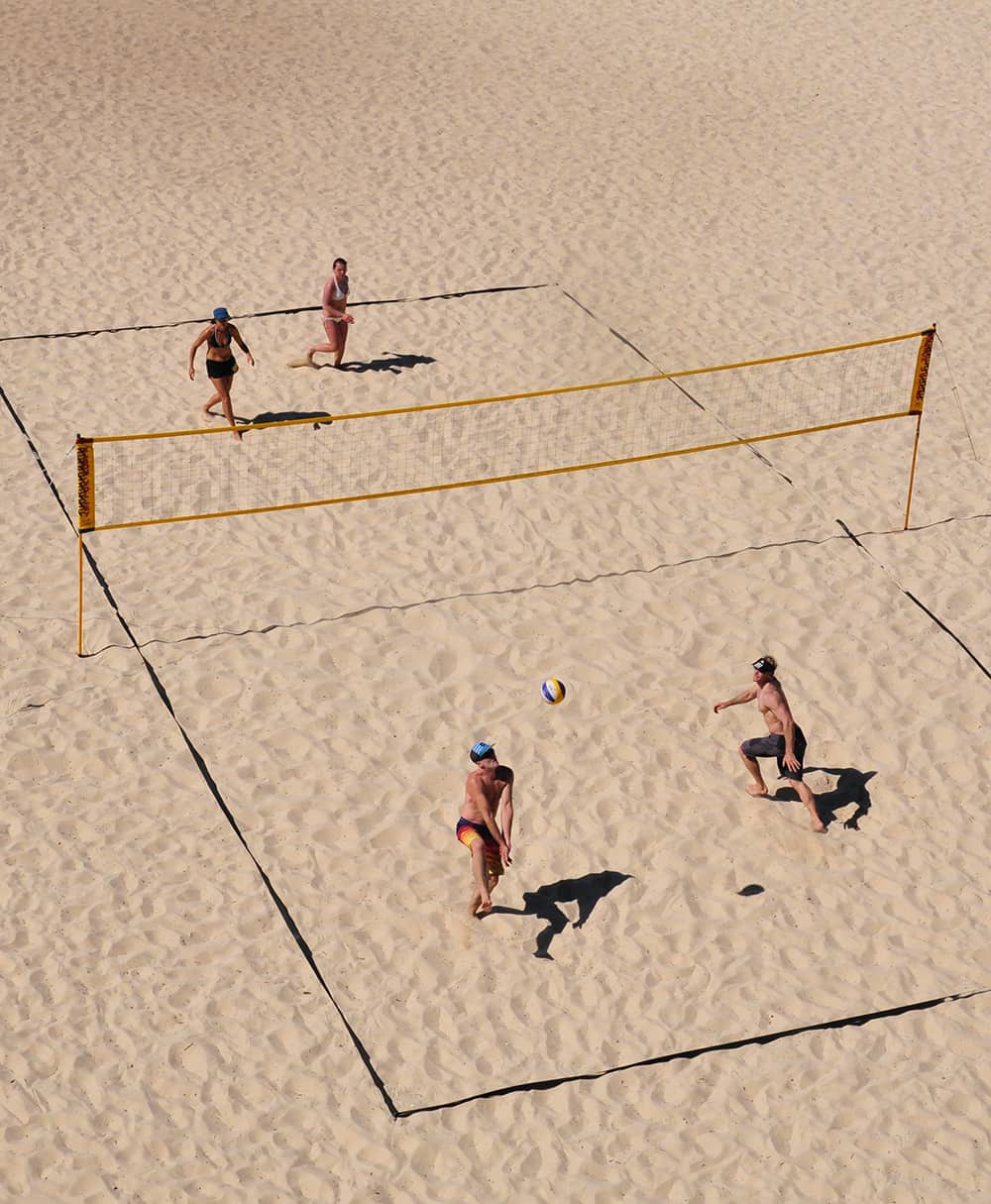 beach volleyball game